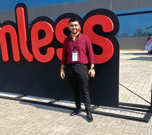 ياسر فرحات في معرض Seamless بالرياض